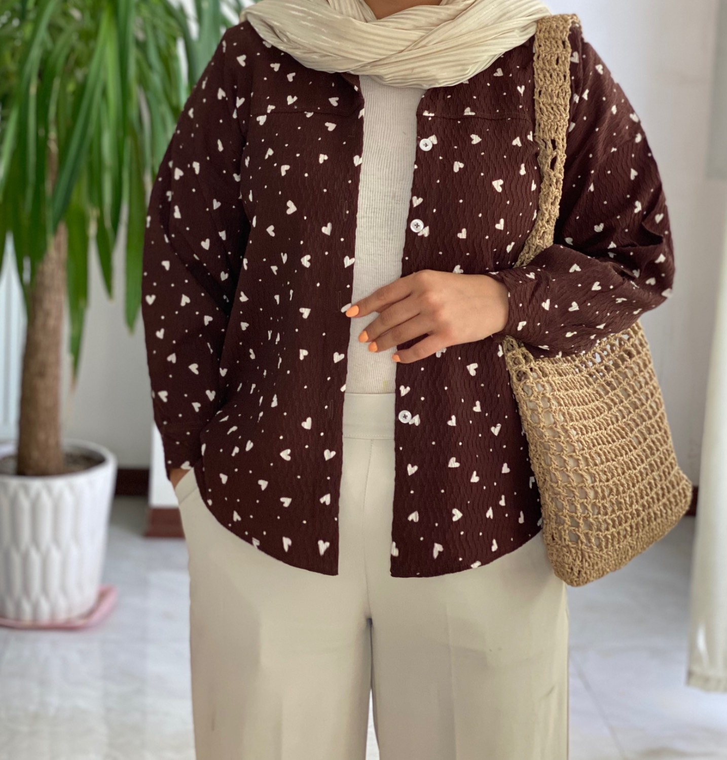 شومیز زنانه مدل قلبی