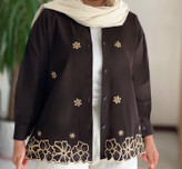 مانتو زنانه گلدوزی مدل غزل