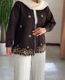مانتو زنانه گلدوزی مدل غزل