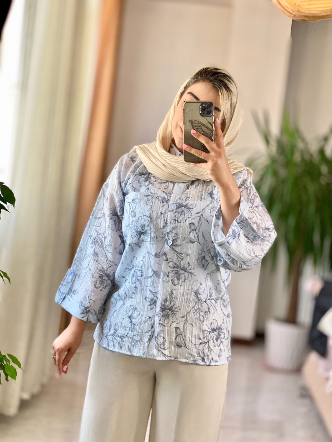 شومیز زنانه مدل شیشه‌ای ایتالیایی کتایون