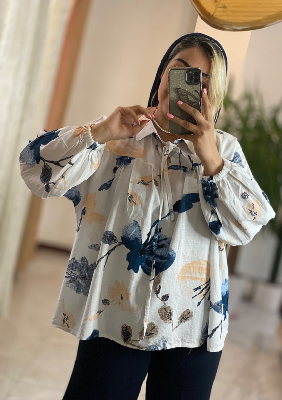 شومیز عروسکی زنانه مدل گلدار