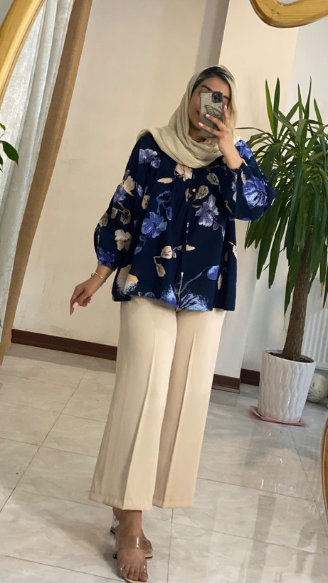 شومیز عروسکی زنانه مدل گلدار