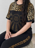 ست تیشرت شلوار زنانه مدل نگین D&G