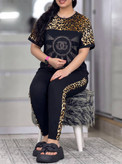 ست تیشرت شلوار زنانه مدل نگین D&G