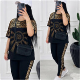 ست تیشرت شلوار زنانه مدل نگین D&G