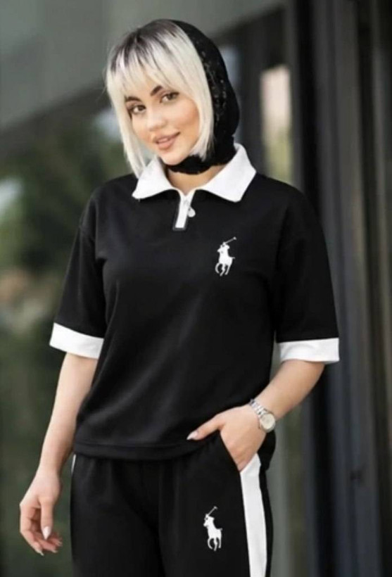 ست تیشرت شلوار زنانه مدل پولو