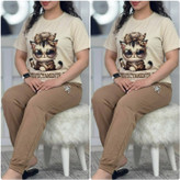 ست تیشرت شلوار زنانه مدل ملوسک