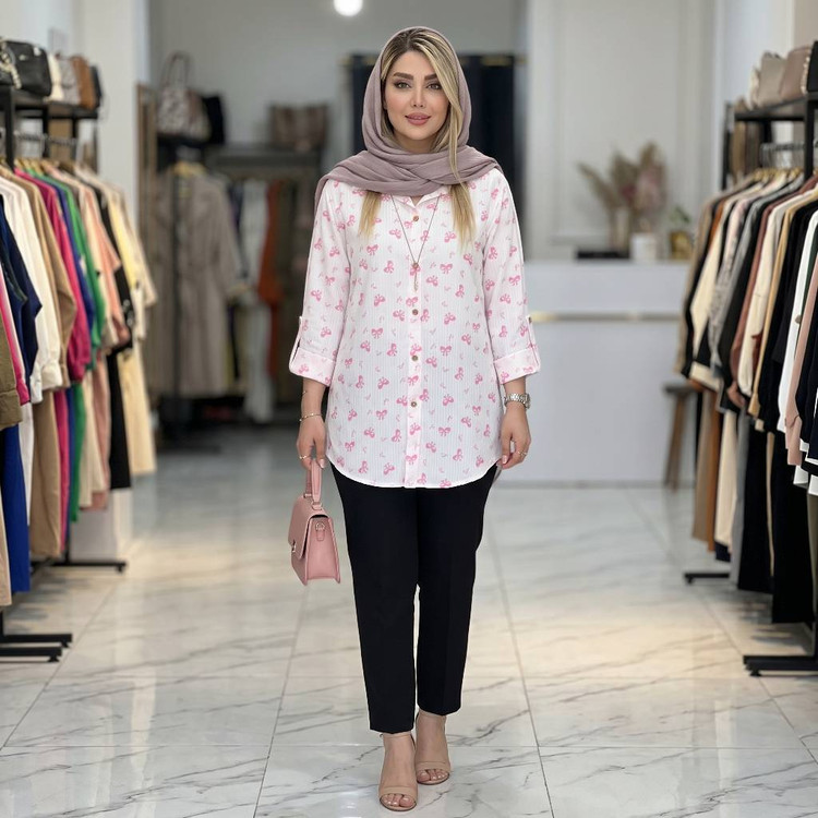 شومیز مانتویی زنانه مدل دنیز