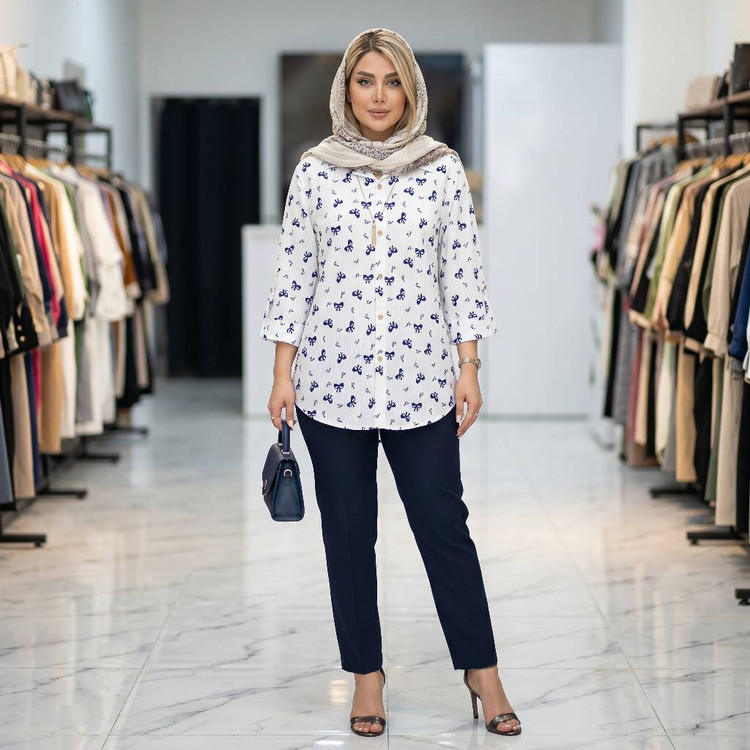 شومیز مانتویی زنانه مدل دنیز