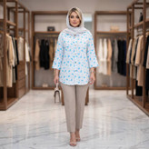 شومیز مانتویی زنانه مدل دنیز
