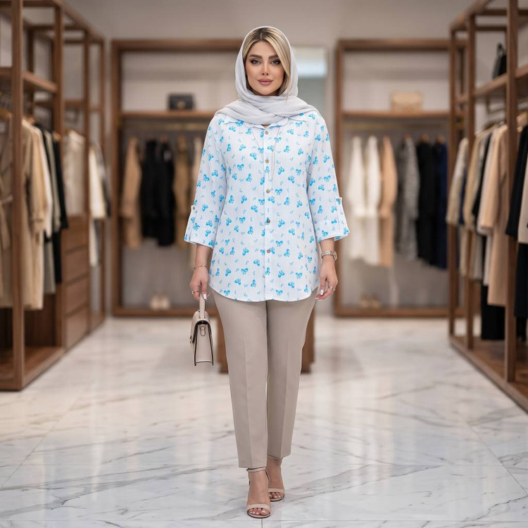 شومیز مانتویی زنانه مدل دنیز