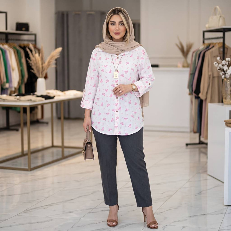 شومیز مانتویی زنانه مدل دنیز