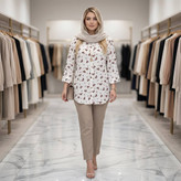 شومیز مانتویی زنانه مدل دنیز