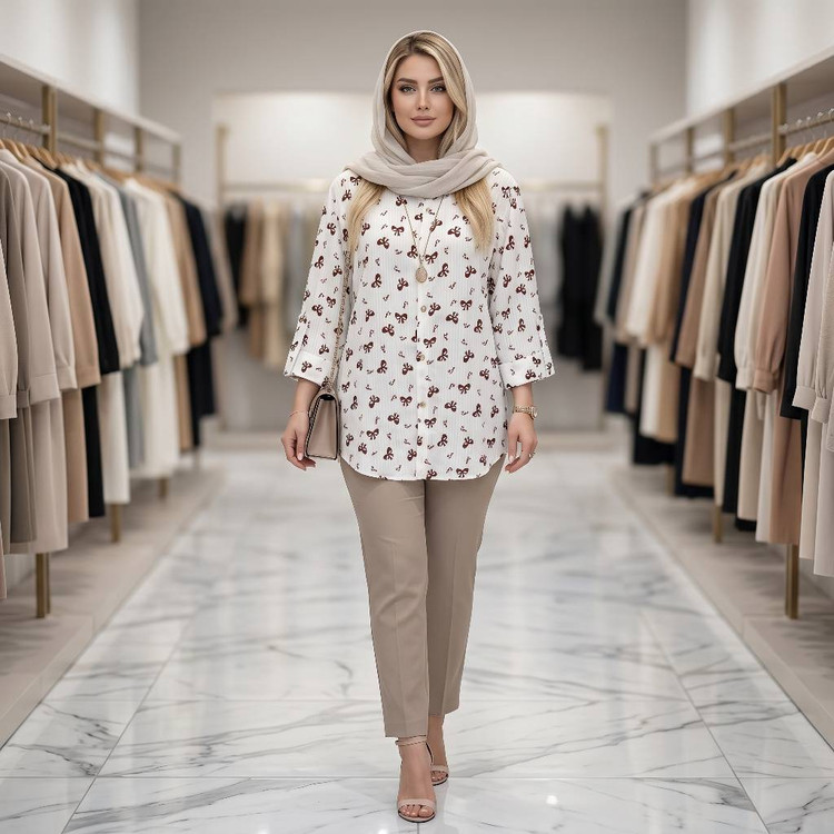 شومیز مانتویی زنانه مدل دنیز