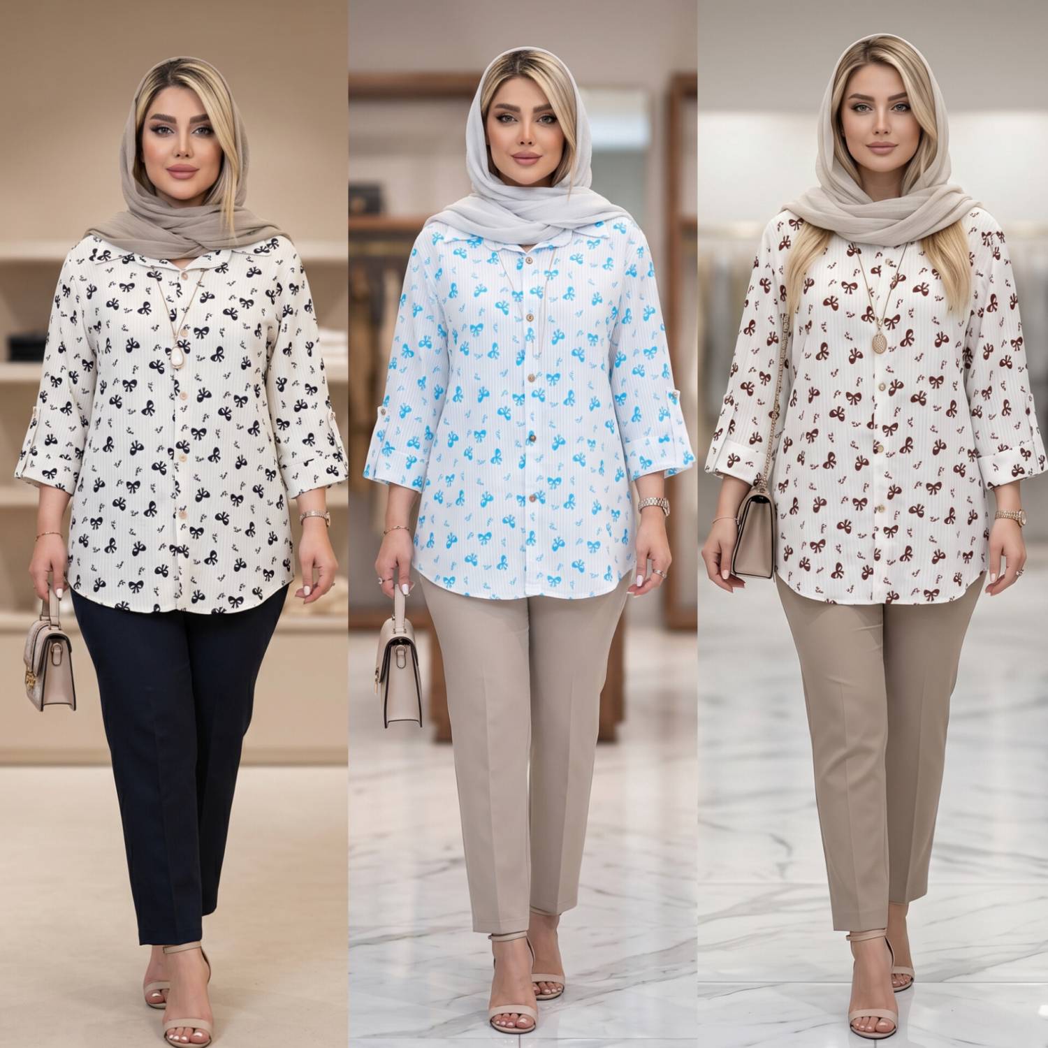 شومیز مانتویی زنانه مدل دنیز