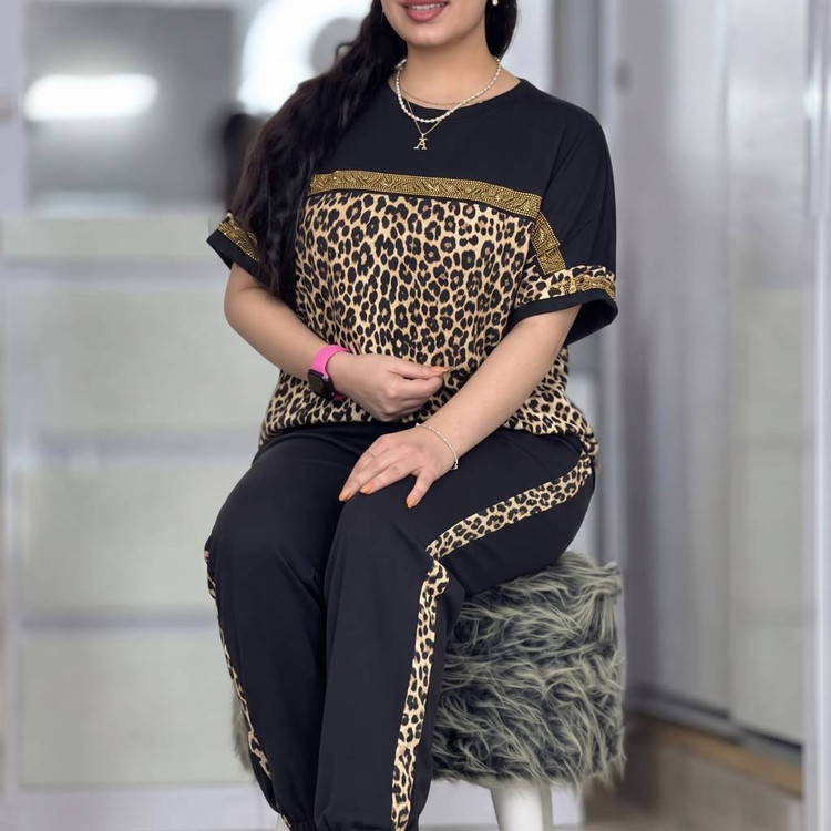 ست تیشرت شلوار زنانه مدل ساتین