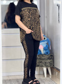 ست تیشرت شلوار زنانه مدل ساتین