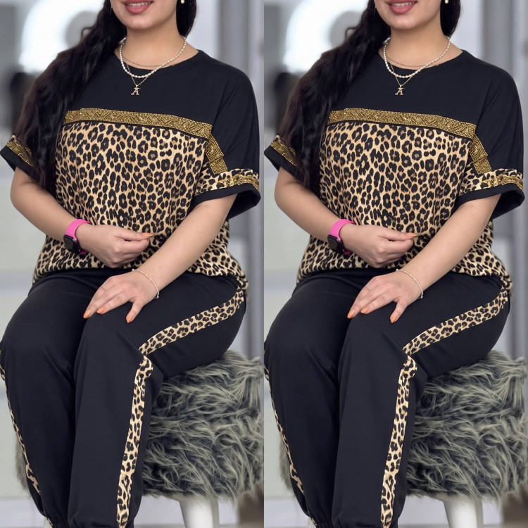 ست تیشرت شلوار زنانه مدل ساتین