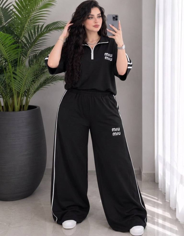 ست پولو شرت و شلوار زنانه مدل بارلی