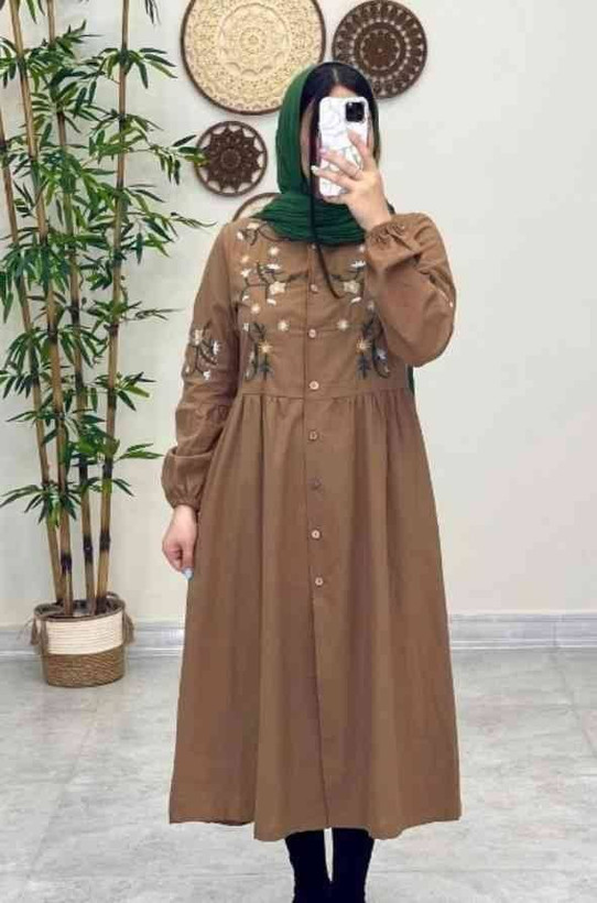 مانتو گلدوزی زنانه مدل باران