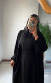 عبای زنانه مدل آستین پلیسه راحیل