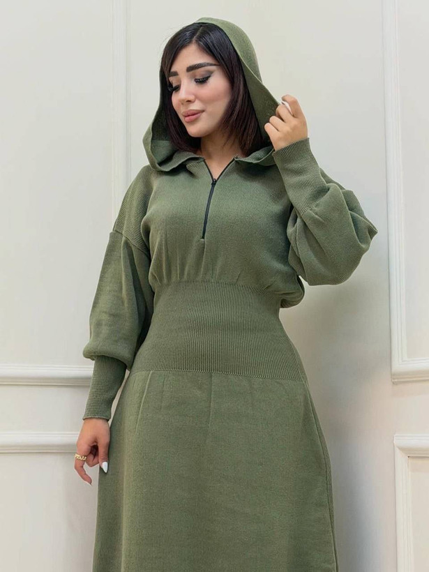 کفتان زنانه مدل ساعت شنی جنس بافت