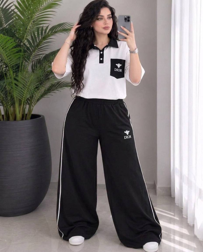 ست تیشرت شلوار زنانه مدل دیور DIOR