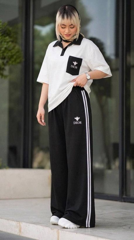 ست تیشرت شلوار زنانه مدل دیور DIOR