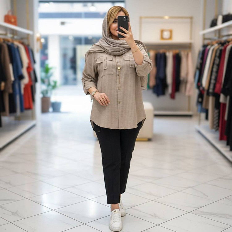 شومیز دیپلمات زنانه مدل مهنا
