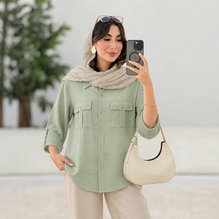 شومیز دیپلمات زنانه مدل مهنا