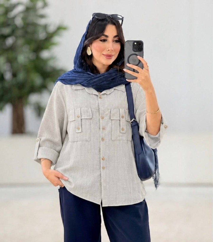 شومیز دیپلمات زنانه مدل مهنا