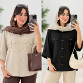 شومیز دیپلمات زنانه مدل مهنا