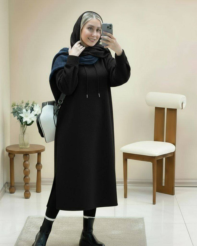 هودی بلند زنانه مدل لندو