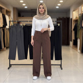 شلوار بگ زنانه کمر پاگن دار