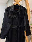 پالتو چرم زنانه بلند آتوسا
