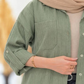 شومیز زنانه مدل کراش پاگن دار