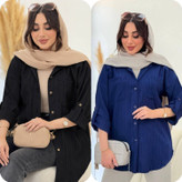 شومیز زنانه مدل کراش پاگن دار