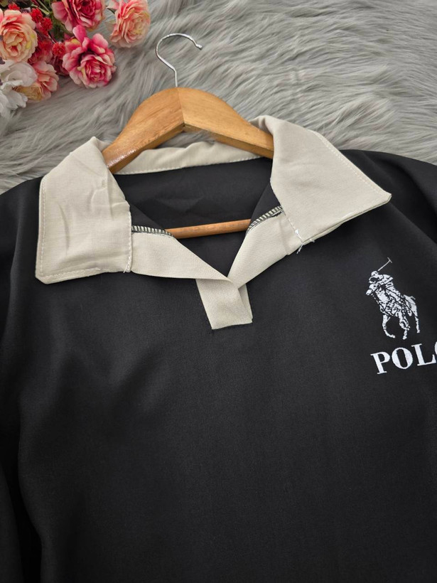 ست تیشرت شلوار زنانه مدل پولو polo جنس بزیاق اصل