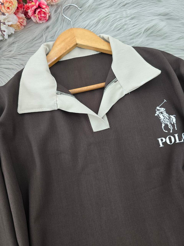 ست تیشرت شلوار زنانه مدل پولو polo جنس بزیاق اصل