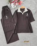 ست تیشرت شلوار زنانه مدل پولو polo جنس بزیاق اصل