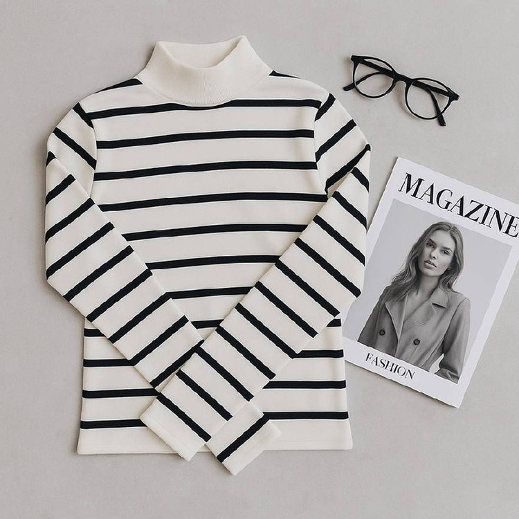 بلوز یقه اسکی زنانه مدل لورنت