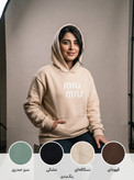 هودی زنانه توکرکی مدل میو میو miu miu