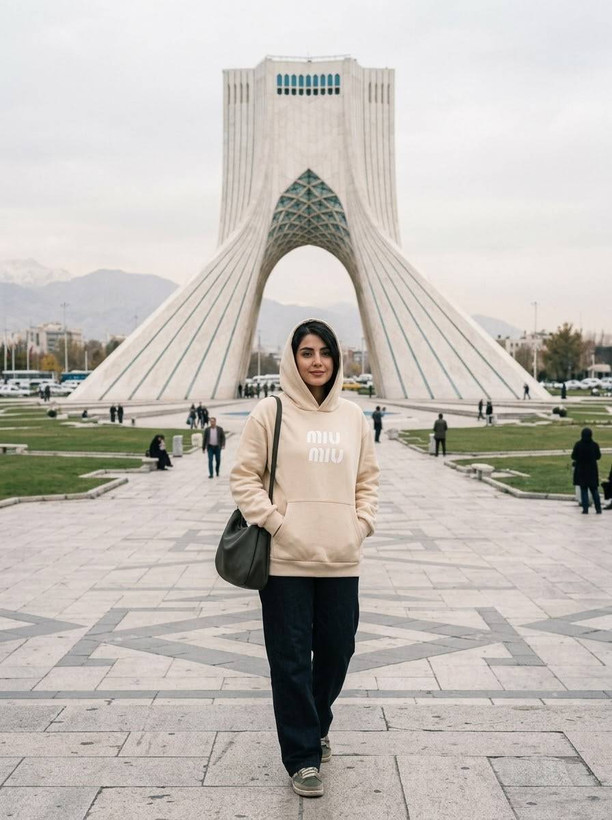 هودی زنانه توکرکی مدل میو میو miu miu
