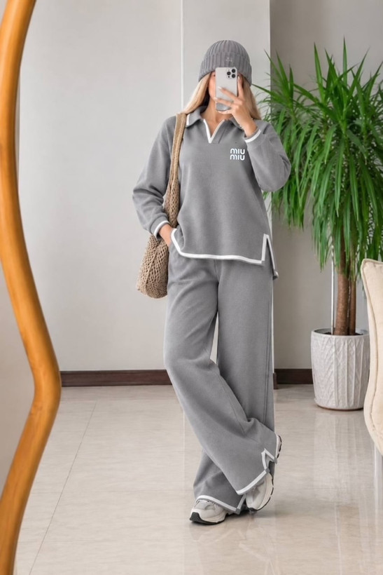 ست بلوز و شلوار زنانه مدل بافت miu miu