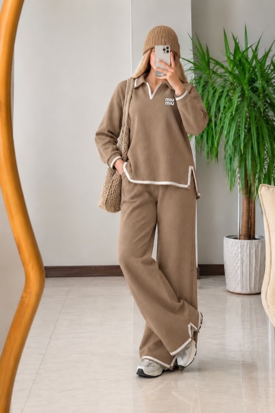 ست بلوز و شلوار زنانه مدل بافت miu miu